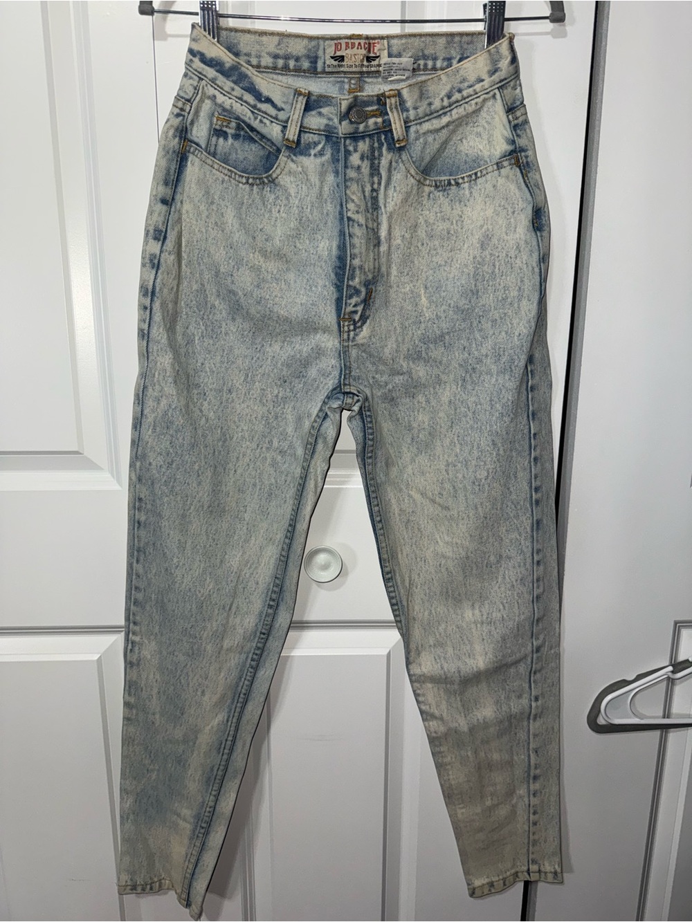 Jordache Vintage Women's Acid Wash Light Blue Skinny Jeans size 11/12